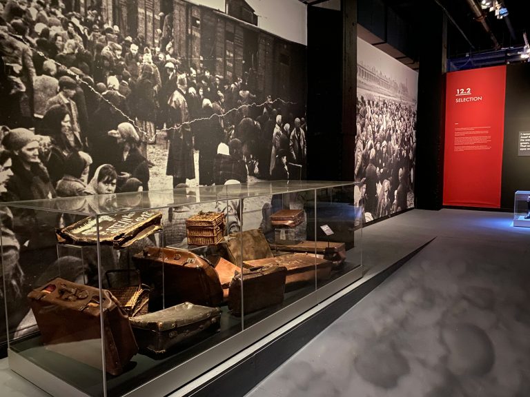 Photo of luggage from Auschwitz. Not long ago. Not far away. Exhibition