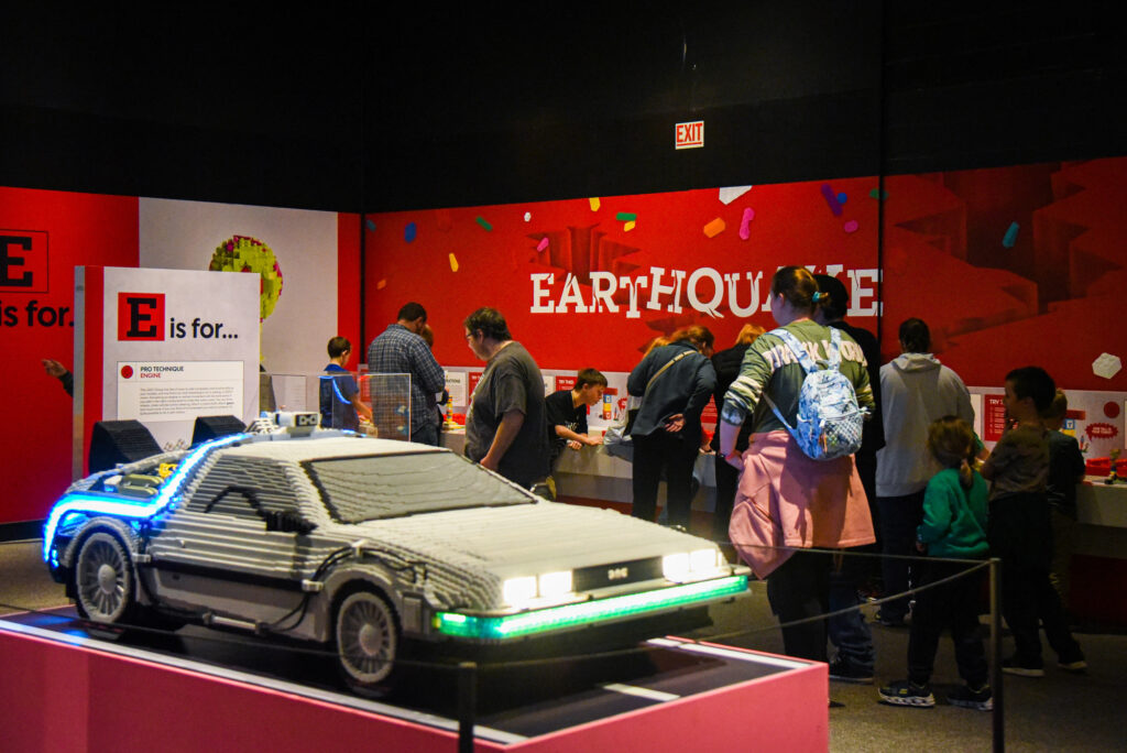 Photo from Bricktionary of a DeLorean